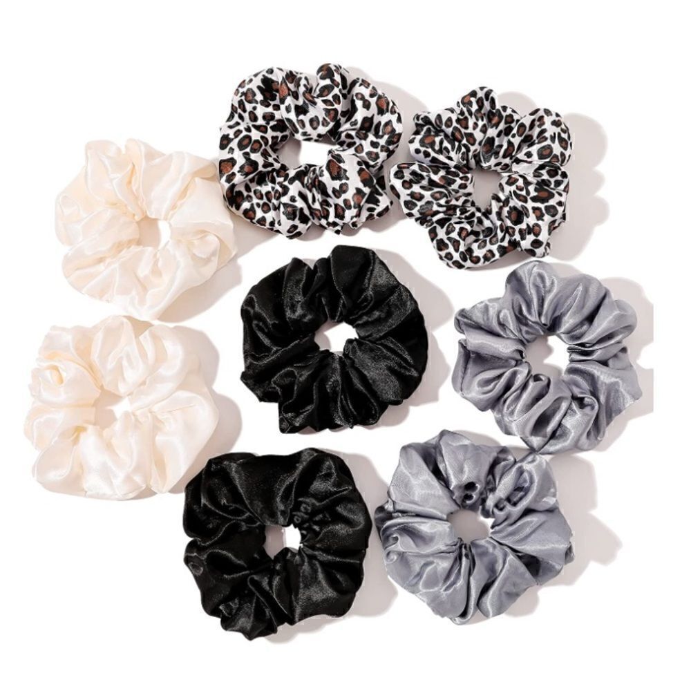 Dark neutral Silky Hair Scrunchies